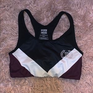 pink sports bra